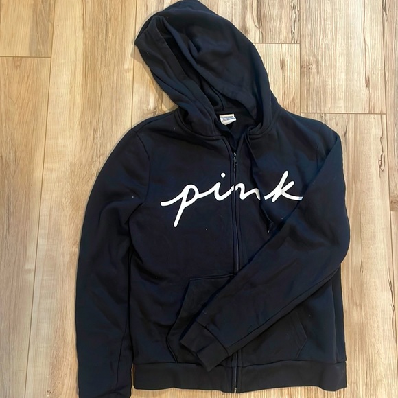 PINK Victoria's Secret Tops - Victoria’s Secret- PINK! Medium zip up hoodie